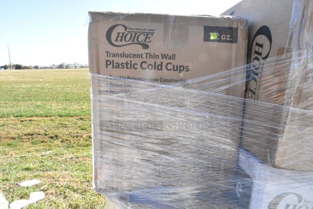 38 BRAND NEW IN BOX! Items Including 795PTOWHT8 Choice White Microwavable Folded Paper #8 Take-Out Container 6" x 4 3/4" x 2 1/2" - 300/Case, 128HD16BULK Choice Heavy Duty 16 oz. Microwavable Translucent Plastic Deli Container - 480/Case, 612605070HD Choice Full Size Heavy-Duty Foil Steam Table Pan Deep 3 3/8" Depth - 50/Case, 5 Box Dixie Chef Towels, 5008DWALLW Choice 8 oz. Tall White Smooth Double Wall Paper Hot Cup - 500/Case, 2 Box 128HD16BULK Choice Heavy Duty 16 oz. Microwavable Translucent Plastic Deli Container - 480/Case, Choice Napkins, Nitril Gloves, 2 Box Choice Deli Sheets, Jumbo Paper Straws. 38 Times Your Bid! - Image 2 of 12