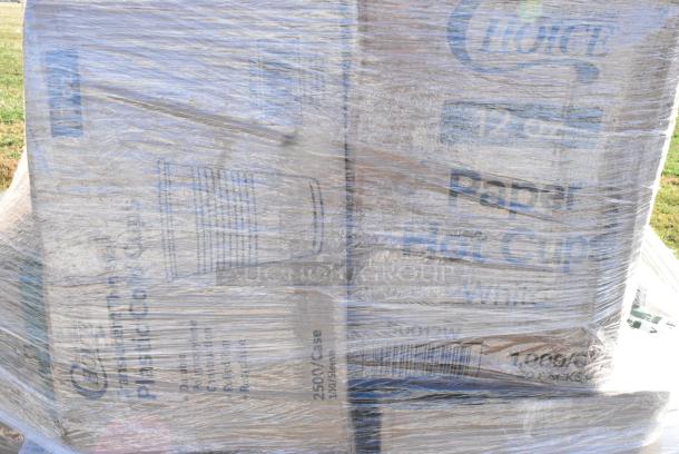 30 BRAND NEW IN BOX! Items Including 2 Box 127RDTFLBULK Choice Microwavable Translucent Customizable Recessed Fit Deli Lid - 500/Case, Noble Clear Vinyl Gloves, 50012W Choice 12 oz. White Poly Paper Hot Cup - 1000/Case, 5002TP3X496E Lavex 3 1/2" x 4 1/4" Individually-Wrapped 2-Ply Standard 500 Sheet Toilet Paper Roll - 96/Case, 2 Box 395RPO9 EcoChoice No PFAS Added Bamboo / Bagasse Blend 9" Plate - 500/Case, 795PTOBK3 Choice 7 3/4" x 5 1/2" x 2 1/2" Black Microwavable Folded Paper #3 Take-Out Container - 200/Case. 30 Times Your Bid! - Image 5 of 12