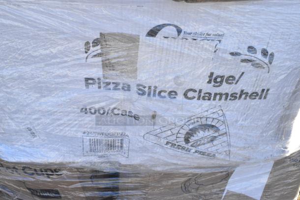 28 BRAND NEW IN BOX! Items Including 500TO993C3 Choice 9" x 9" x 3" Microwaveable 3-Compartment Black / Clear Plastic Hinged Container - 100/Case, 245WEDGEPZZA Choice White Clay Coated Clamshell Pizza Slice Box - 400/Case, 5008W Choice 8 oz. Tall White Poly Paper Hot Cup - 1000/Case, 3 Box 128HD16COMBO Choice Heavy Duty 16 oz. Microwavable Translucent Plastic Deli Container and Lid Combo Pack - 240/Case, 129MCS28B Choice 28 oz. Black Rectangular Microwavable Heavy Weight Container with Lid 8 3/4" x 6 1/4" x 1 3/4" - 150/Case. 28 Times Your Bid! - Image 4 of 11