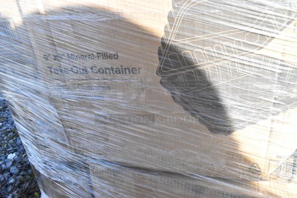 22 BRAND NEW IN BOX! Items Including 500TO993C3 Choice 9" x 9" x 3" Microwaveable 3-Compartment Black / Clear Plastic Hinged Container - 100/Case, 500TW7 Choice 7 oz. Translucent Thin Wall Plastic Cold Cup - 2500/Case, 129MCS38B Choice 38 oz. Black Rectangular Microwavable Heavy Weight Container with Lid 8 3/4" x 6 1/4" x 2" - 150/Case, 2 Box 612POB1LB Choice Oblong Clear Plastic Dome Lid for 1 lb. Foil Take-Out Container - 1000/Case, 50020CAFE Choice 20 oz. Café Print Poly Paper Hot Cup - 600/Case. 22 Times Your Bid! - Image 6 of 11