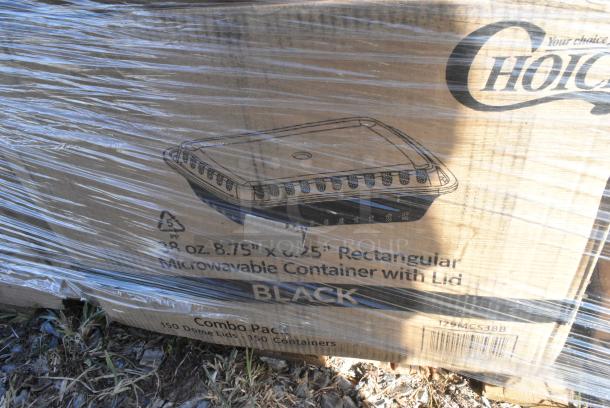 22 BRAND NEW IN BOX! Items Including 500TO993C3 Choice 9" x 9" x 3" Microwaveable 3-Compartment Black / Clear Plastic Hinged Container - 100/Case, 500TW7 Choice 7 oz. Translucent Thin Wall Plastic Cold Cup - 2500/Case, 129MCS38B Choice 38 oz. Black Rectangular Microwavable Heavy Weight Container with Lid 8 3/4" x 6 1/4" x 2" - 150/Case, 2 Box 612POB1LB Choice Oblong Clear Plastic Dome Lid for 1 lb. Foil Take-Out Container - 1000/Case, 50020CAFE Choice 20 oz. Café Print Poly Paper Hot Cup - 600/Case. 22 Times Your Bid! - Image 7 of 11
