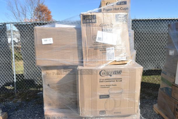 27 BRAND NEW IN BOX! Items Including 3 Box 128HD32COMBO Choice Heavy Duty Deli Container and Lid, 2 Box 5004W Choice 4 oz. White Poly Paper Hot Cup - 1000/Case, 2 Box Lavex Hardwound Paper Towels. 27 Times Your Bid! - Image 3 of 11