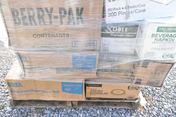 27 BRAND NEW IN BOX! Items Including 3 Box 128HD32COMBO Choice Heavy Duty Deli Container and Lid, 2 Box 5004W Choice 4 oz. White Poly Paper Hot Cup - 1000/Case, 2 Box Lavex Hardwound Paper Towels. 27 Times Your Bid! - Image 9 of 11