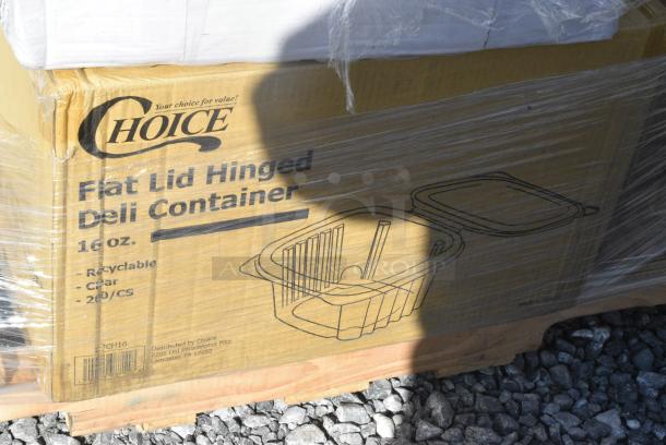 24 BRAND NEW IN BOX! Items Including 500TO883 Choice 8" x 8" x 3" Microwaveable 3-Compartment Black / Clear Plastic Hinged Container - 100/Case, 4 Box 500CFT Lavex C Fold Towels, 760SOUP8KPA Choice 8 oz. Kraft Paper food Cup with Lid. 24 Times Your Bid! - Image 5 of 11