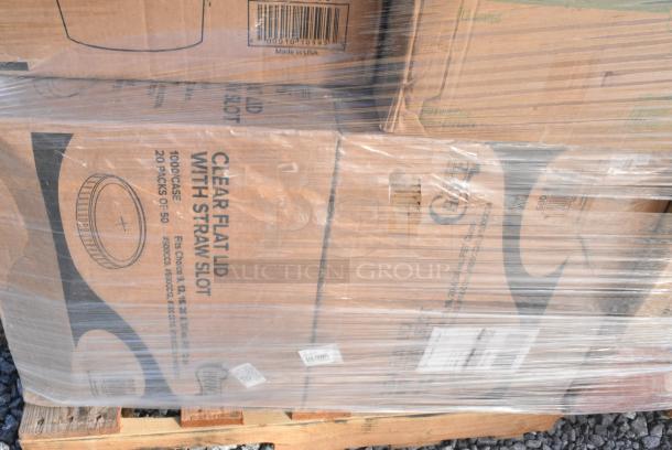 24 BRAND NEW IN BOX! Items Including 500TO883 Choice 8" x 8" x 3" Microwaveable 3-Compartment Black / Clear Plastic Hinged Container - 100/Case, 4 Box 500CFT Lavex C Fold Towels, 760SOUP8KPA Choice 8 oz. Kraft Paper food Cup with Lid. 24 Times Your Bid! - Image 9 of 11