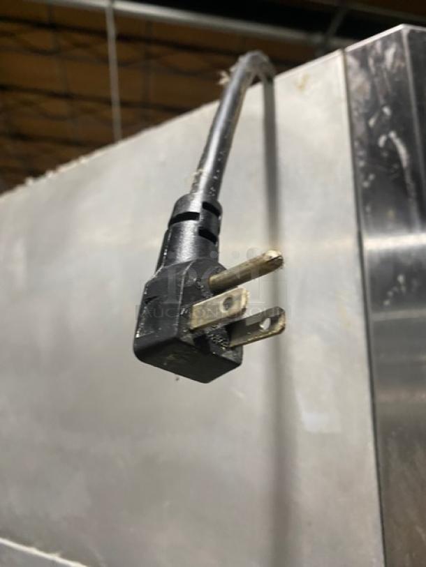 Continental Commercial Half Door Reach In Freezer! All Stainless Steel! With Poly Coated Rack!  On Casters! 115V 1 Phase! Model: 1F-HD SN: 15756608! Working When Removed! - Image 9 of 9