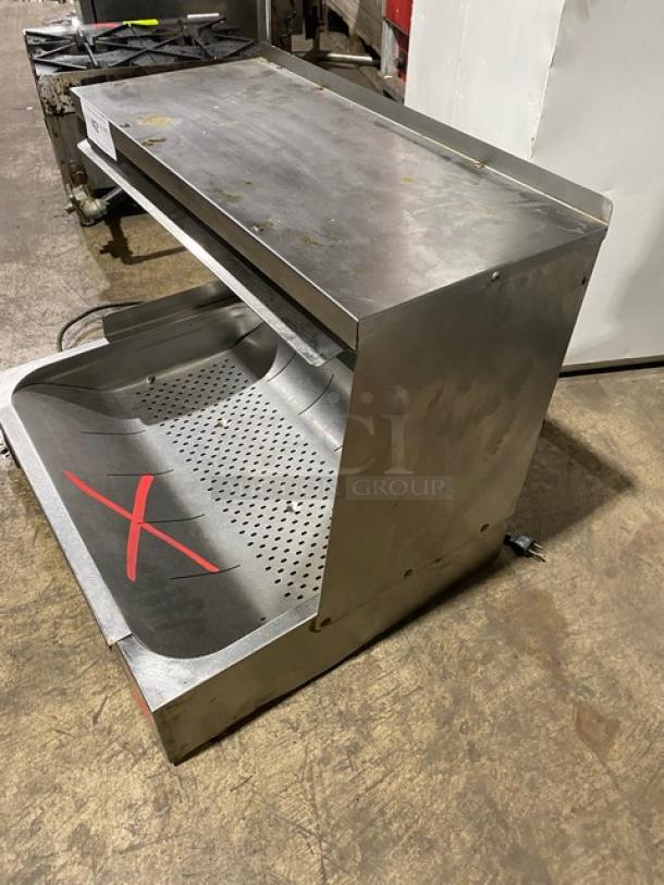 Hatco Commercial Countertop Glo-Ray Portable Fry Holding Station! With Backsplash & Overhead Shelf! All Stainless Steel! 120V 1 Phase! Model: GRFHS-26 SN: 2672341740! Working When Removed! - Image 2 of 8
