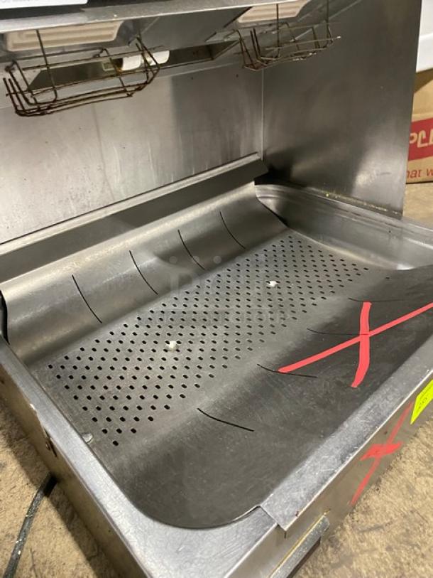 Hatco Commercial Countertop Glo-Ray Portable Fry Holding Station! With Backsplash & Overhead Shelf! All Stainless Steel! 120V 1 Phase! Model: GRFHS-26 SN: 2672341740! Working When Removed! - Image 5 of 8