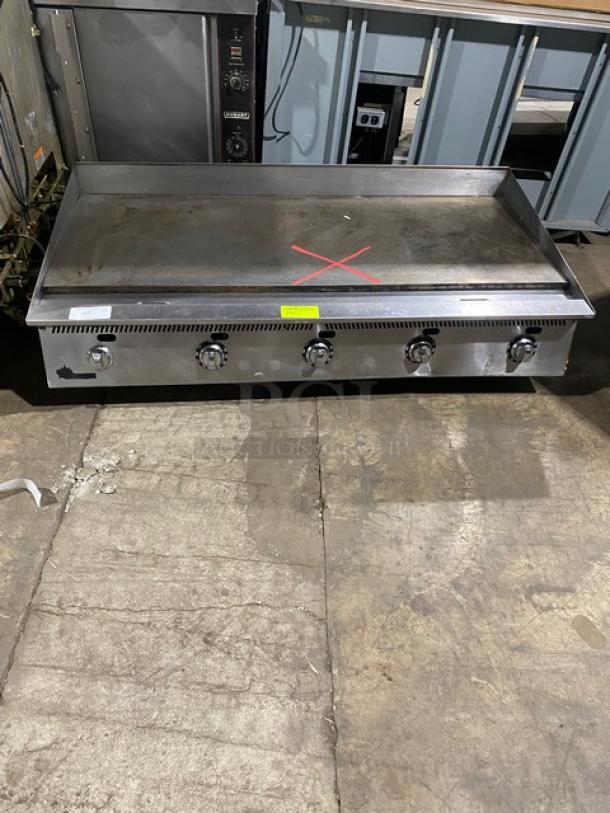 Late Model! Star Ultra-Max Commercial Natural Gas Powered Countertop Flat Griddle! All Stainless Steel! With Thermostatic Controls! On Legs!  Model: S6211A SN: CT8600318A2! Working When Removed! - Image 1 of 8