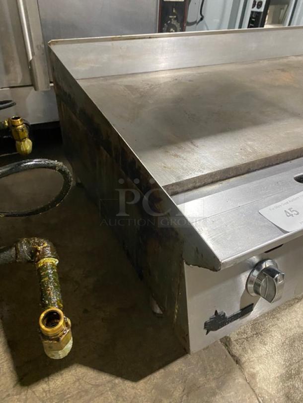 Late Model! Star Ultra-Max Commercial Natural Gas Powered Countertop Flat Griddle! All Stainless Steel! With Thermostatic Controls! On Legs!  Model: S6211A SN: CT8600318A2! Working When Removed! - Image 2 of 8