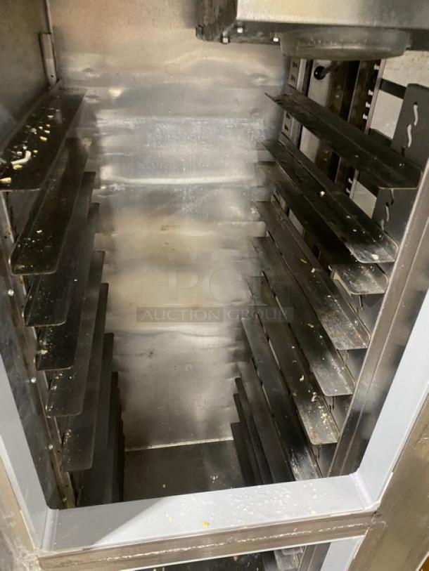 Continental Commercial Double Half Door Reach In Refrigerator! With Built In Pan Racks! All Stainless Steel!  On Casters! 115V 1 Phase! Model: 2R-HD SN: 15750054! Working When Removed! - Image 6 of 9