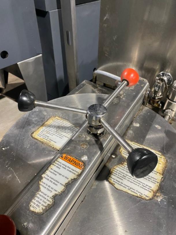 BKI Commercial Electric Powered Pressure Fryer!  All Stainless Steel! With Frying Basket! On Casters! 208V! Model: FKM-F SN: 11919T! - Image 6 of 10