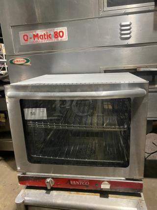 Avantco Commercial Electric Powered Half Sized Countertop Convection Oven! All Stainless Steel! With Metal Oven Racks! 208-240V! Model: 177CO28 SN: CO282109C206!