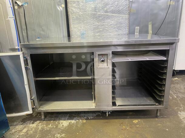 CUSTOM COOL HOT HOLD HEATED PIZZA WORKTOP TABLE TESTED AND WORKING - Image 2 of 4