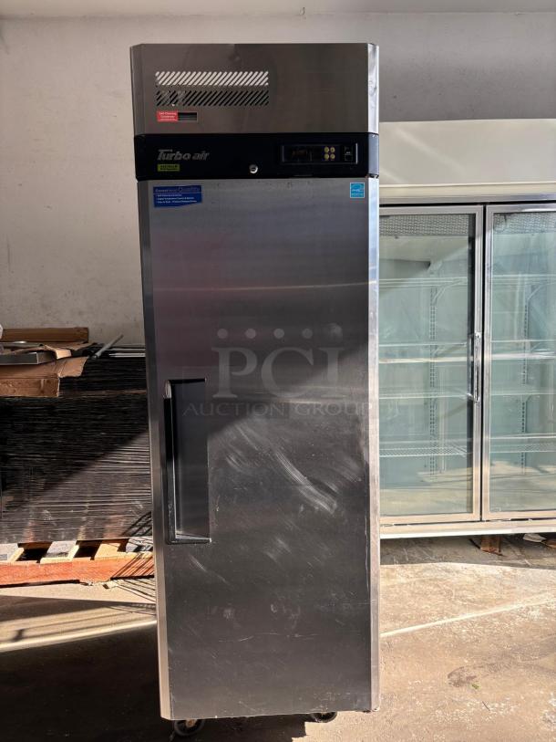 Turbo Air M3R19-1-N M3 Series 25" Solid Door Stainless Steel Reach-In Refrigerator TESTED AND WORKING - Image 2 of 6