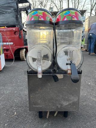 Donper USA XC224 High Volume Commercial Frozen Beverage Machine, Double 3.2 gal Bowl