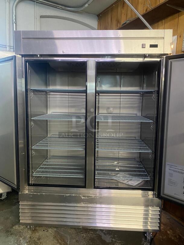 GREAT CONDITION Dukers D55F 2-Door Commercial Freezer in Stainless Steel - Image 5 of 5