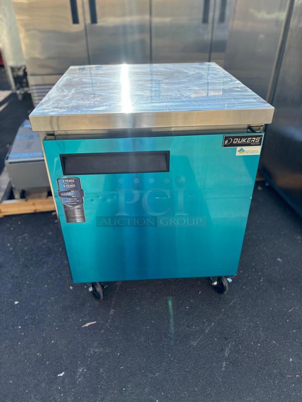 WOW !! BRAND NEW SCRATCH & DENT DUKERS UNDER COUNTER FREEZER STAINLESS STEEL - Image 1 of 5