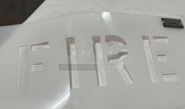 One 6X4 FIRE Stencil. - Image 1 of 1