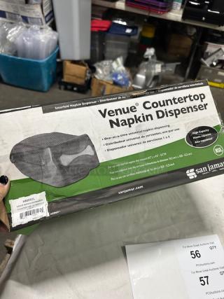 One NEW San Jamar Countertop Napkin Dispenser.  #H5003CL