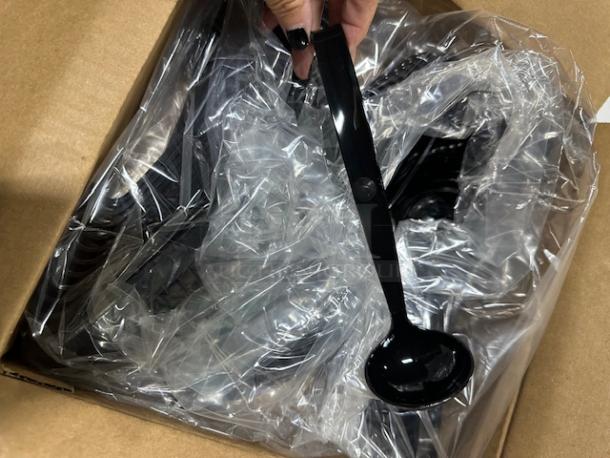 One Case Of 72 NEW 9 Inch Poly Black Ladles. - Image 1 of 1