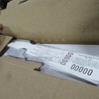 Box Of Luggage Check Tags. 2XBID