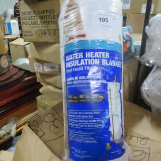 One NEW Frost King Water Heater Insulated Blanket.