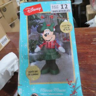One 3.5 ft Minnie Mouse Outside Blow Up Decor.
