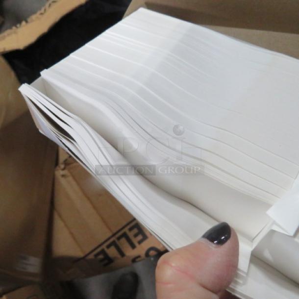 One Box Of 1-1/2X6 White Napkin Bands. - Image 1 of 1