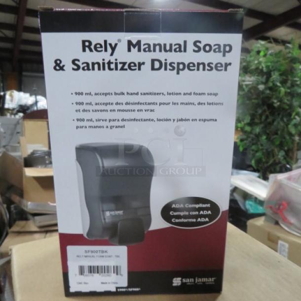NEW San Jamar Rely Soap Dispenser. #SF900TBK. 6XBID - Image 1 of 1
