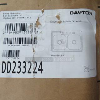 One NEW Dayton Double Bowl Sink. #DD233224.