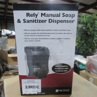 NEW San Jamar Rely Soap Dispenser. #SF900TBK. 6XBID
