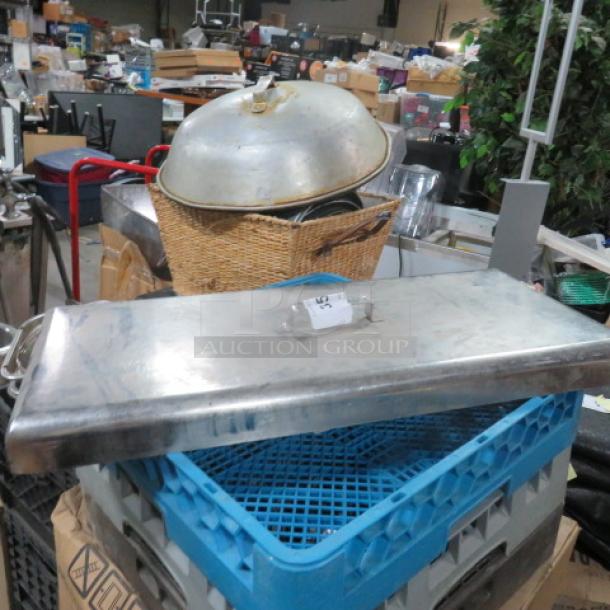 One SS Prep Table Lid. 27.5X12 - Image 1 of 1