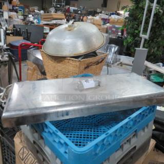 One SS Prep Table Lid. 27.5X12