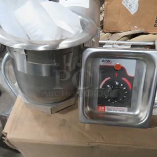One NEW APW Wyott Electric Drop In Well. #5M-50