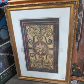 One 43.5X32 Gold Framed Picture.