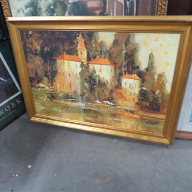 One 45X32 Gold Framed Picture. - Image 1 of 1