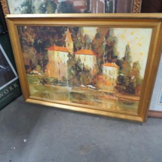 One 45X32 Gold Framed Picture.