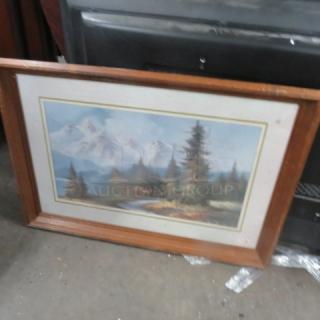 One 33X23 Framed Picture.