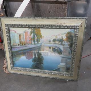 One 35X28 Framed Picture.