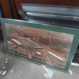 One 39X23 Framed Picture.