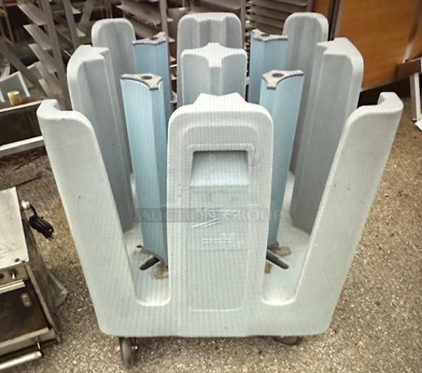 One Metro Plate Cart On Casters. #pcd11a. - Image 1 of 1