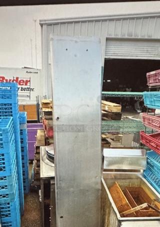 One Stainless Steel Shelf On Legs. 80X15X18