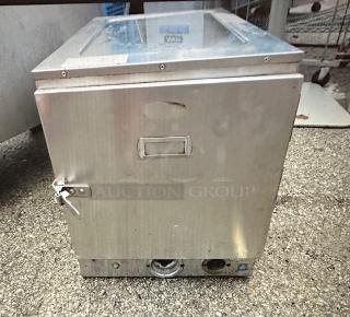 One Stainless Steel Portable Holding Box. No Plug. 16X25.5X19