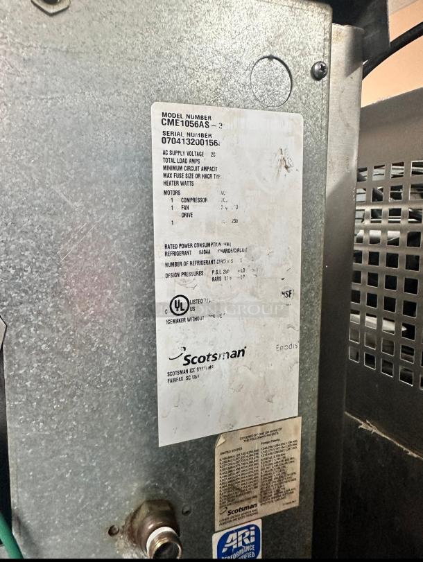 Scotsman 500 Lb Per Day Commercial Ice Machine 115 Volt Tested and Working! - Image 7 of 7