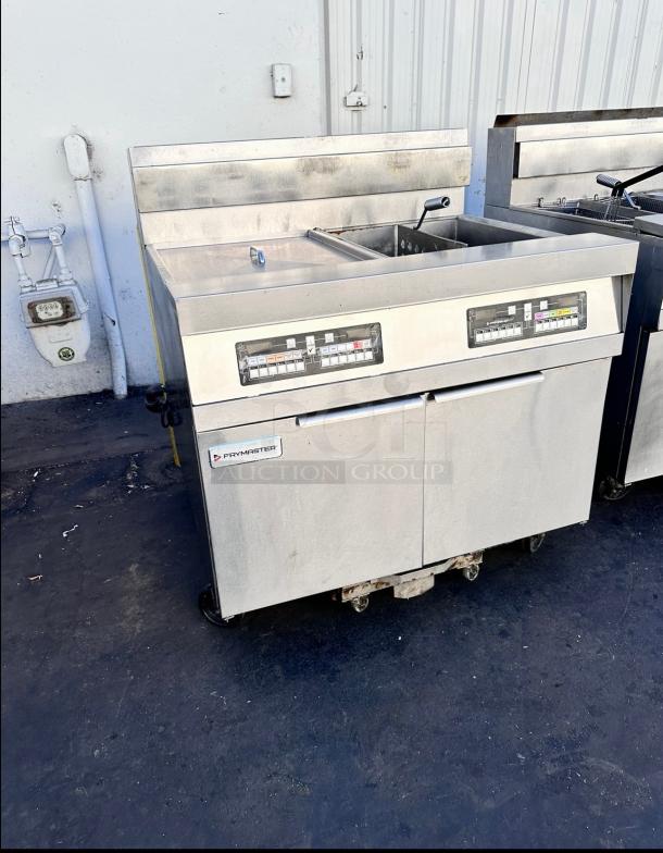 Late Model Frymaster Commercial Double Gas Fryer With Filter Tested and Working! - Image 3 of 9