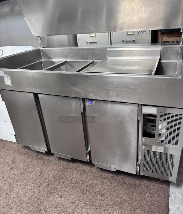 Commercial 72" Pizza Table 115 Volt Tested and Working! - Image 10 of 10