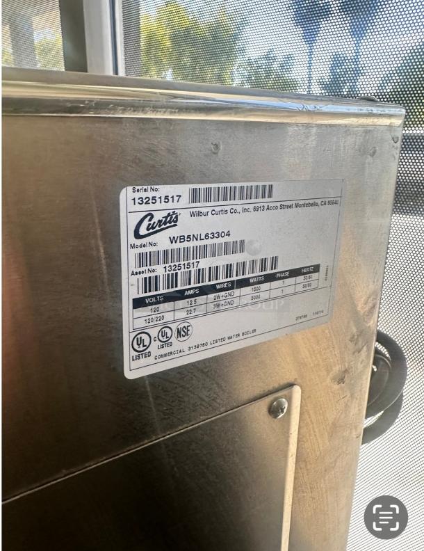 Excellent Condition! Curtis Commercial Hot Water Dispenser - 5 gal 115v Tested and Working! - Image 4 of 6