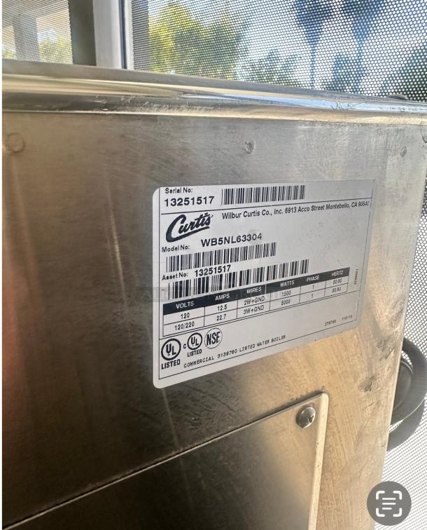 Excellent Condition! Curtis Commercial Hot Water Dispenser - 5 gal 115v Tested and Working! - Image 5 of 6