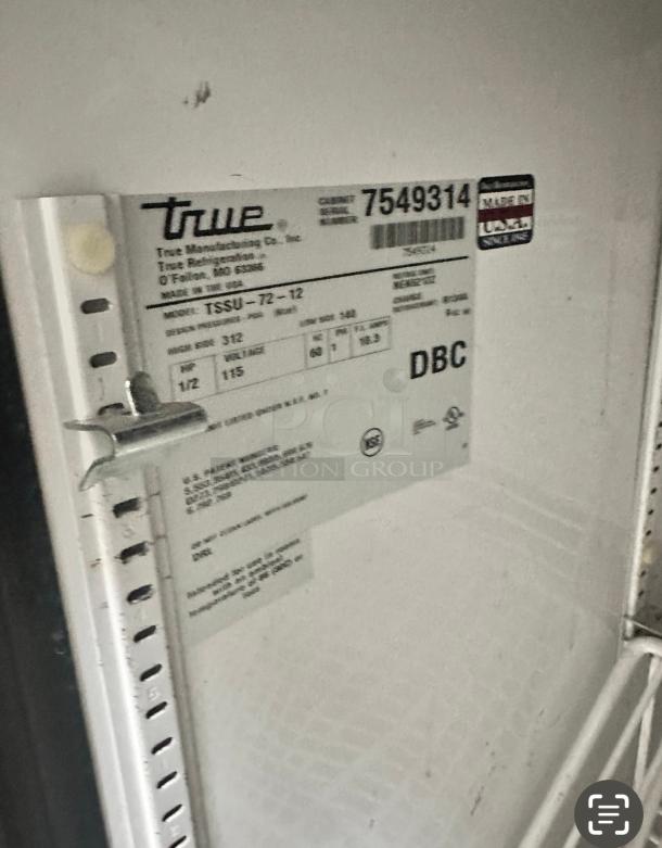 True 72" Sandwich Table Tested and Working! - Image 9 of 10